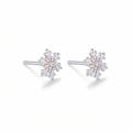 Snowflake Helix Stud Earring