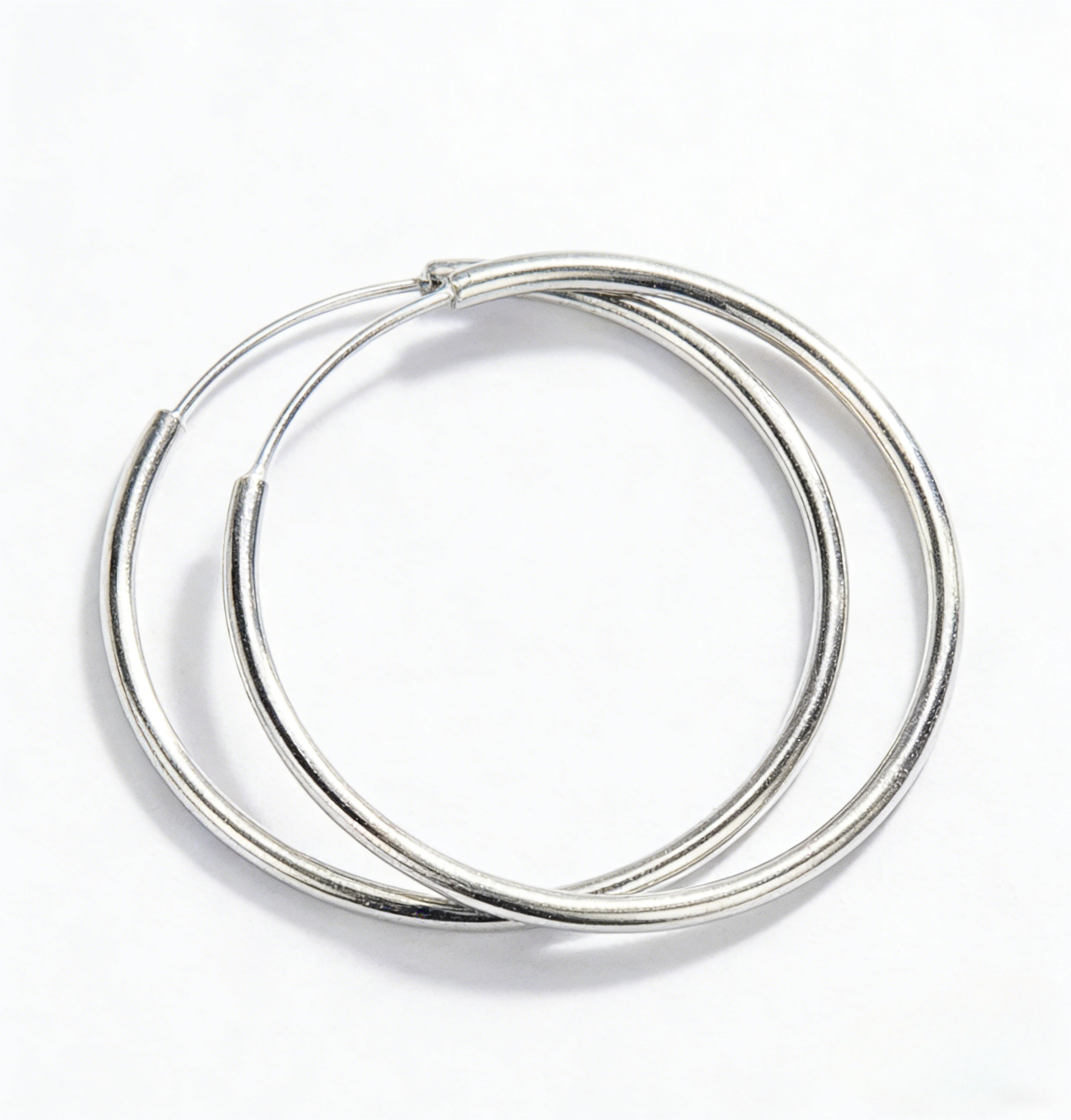 Round Hoop Earrings