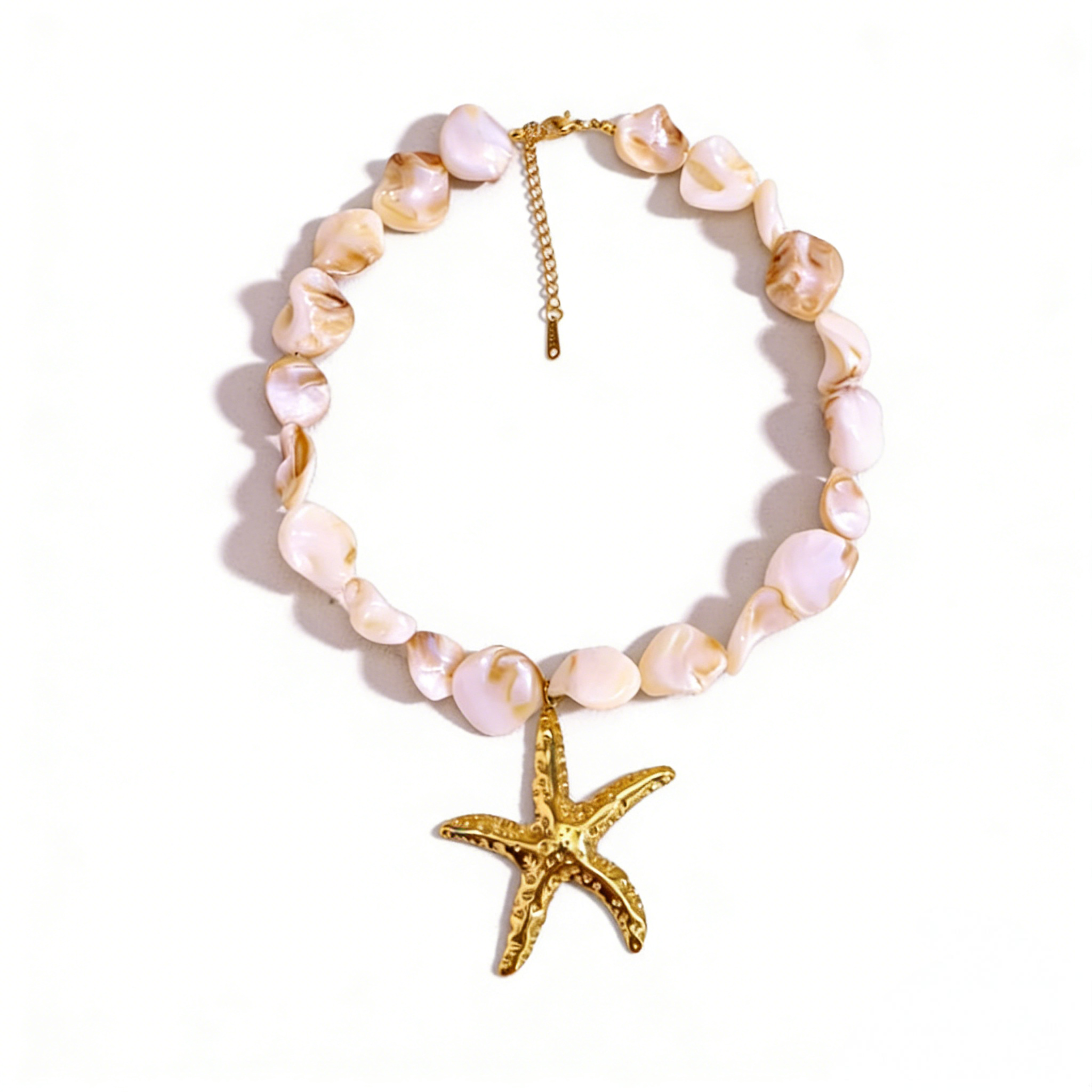 Radiant Solar Shell Necklace