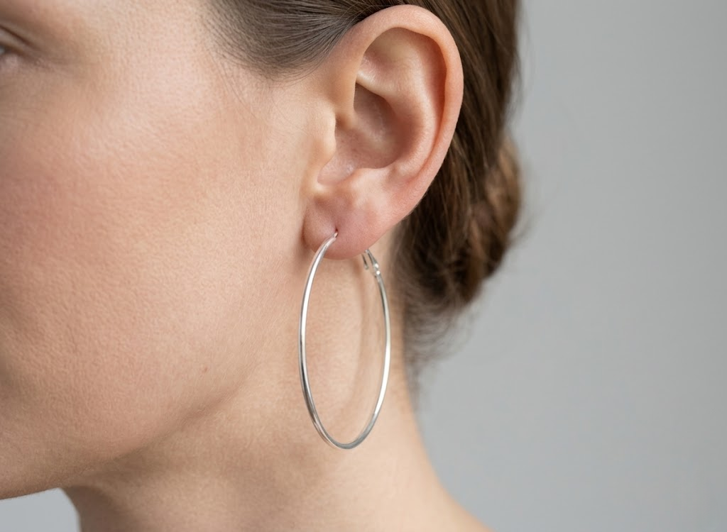 Round Hoop Earrings