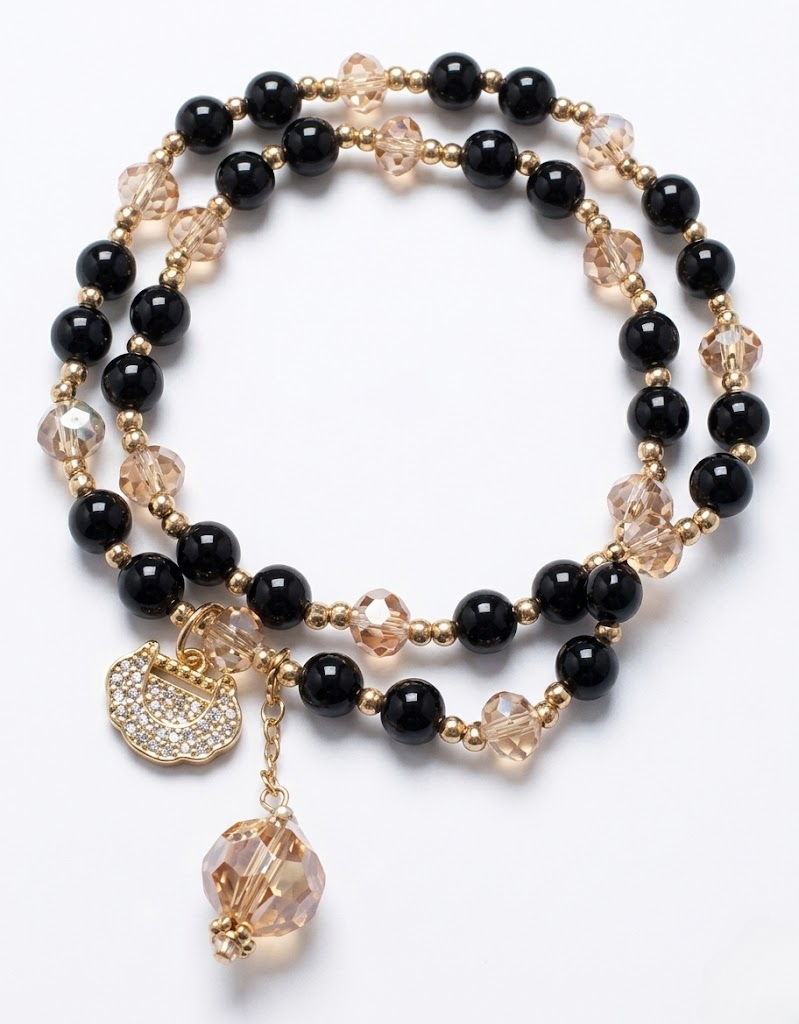 Double-Layer Gemstone Bracelet