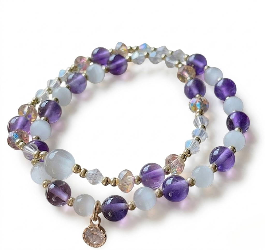 Double-Layer Gemstone Bracelet