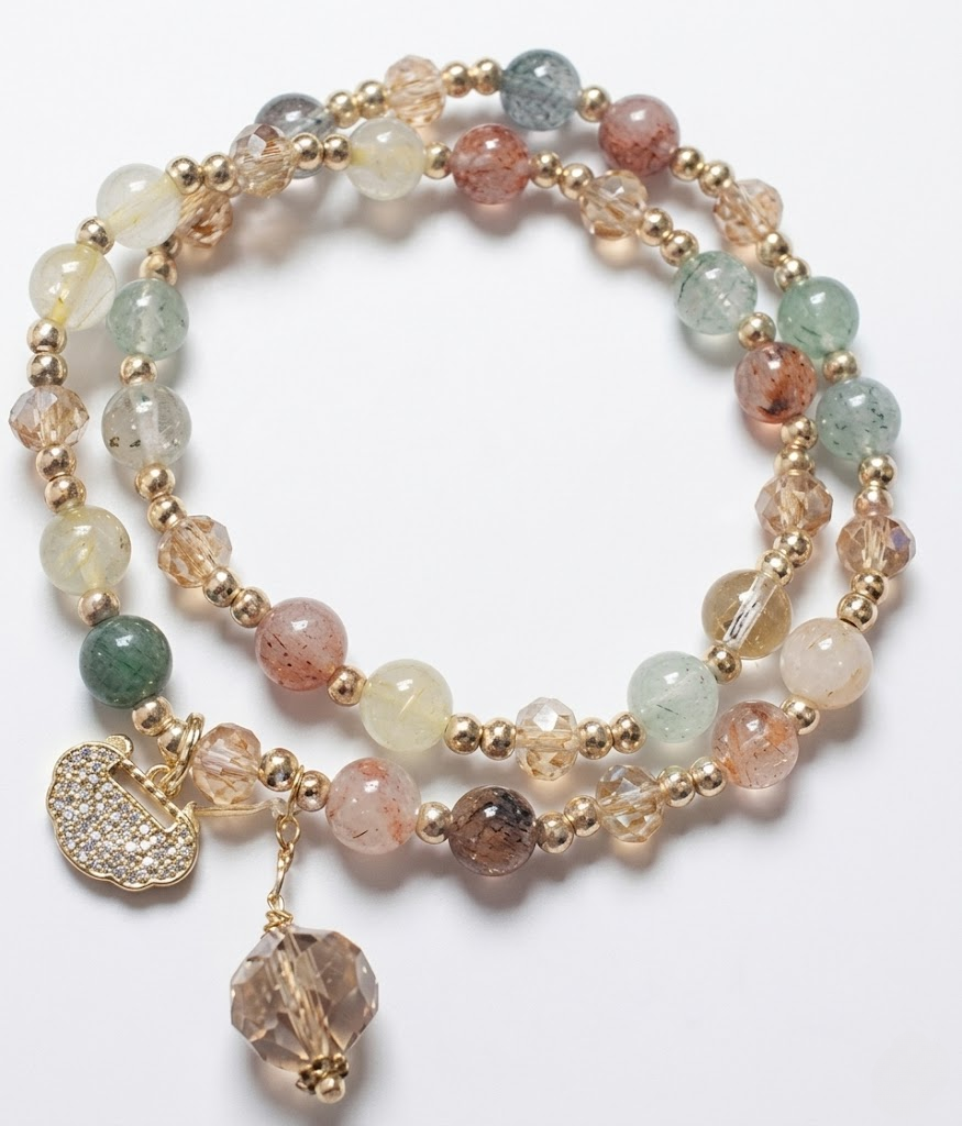 Double-Layer Gemstone Bracelet