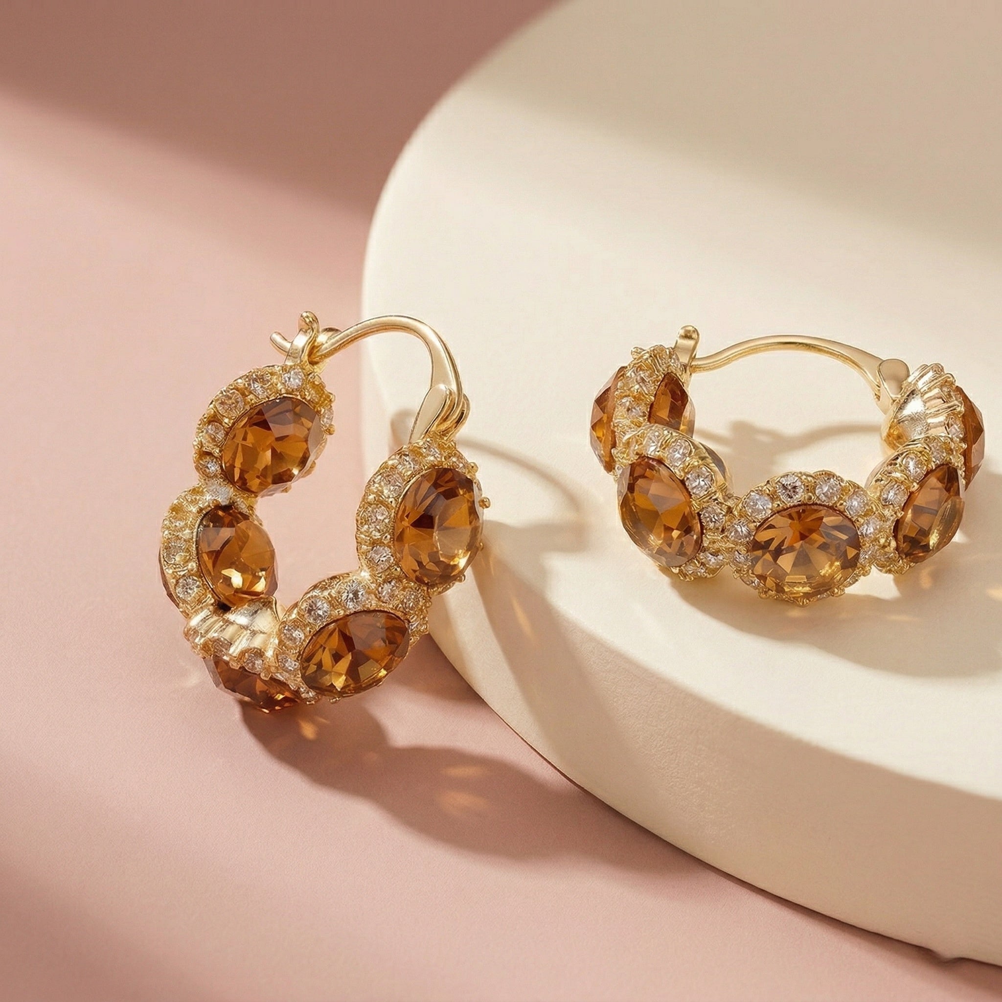 Vintage Zircon Earrings