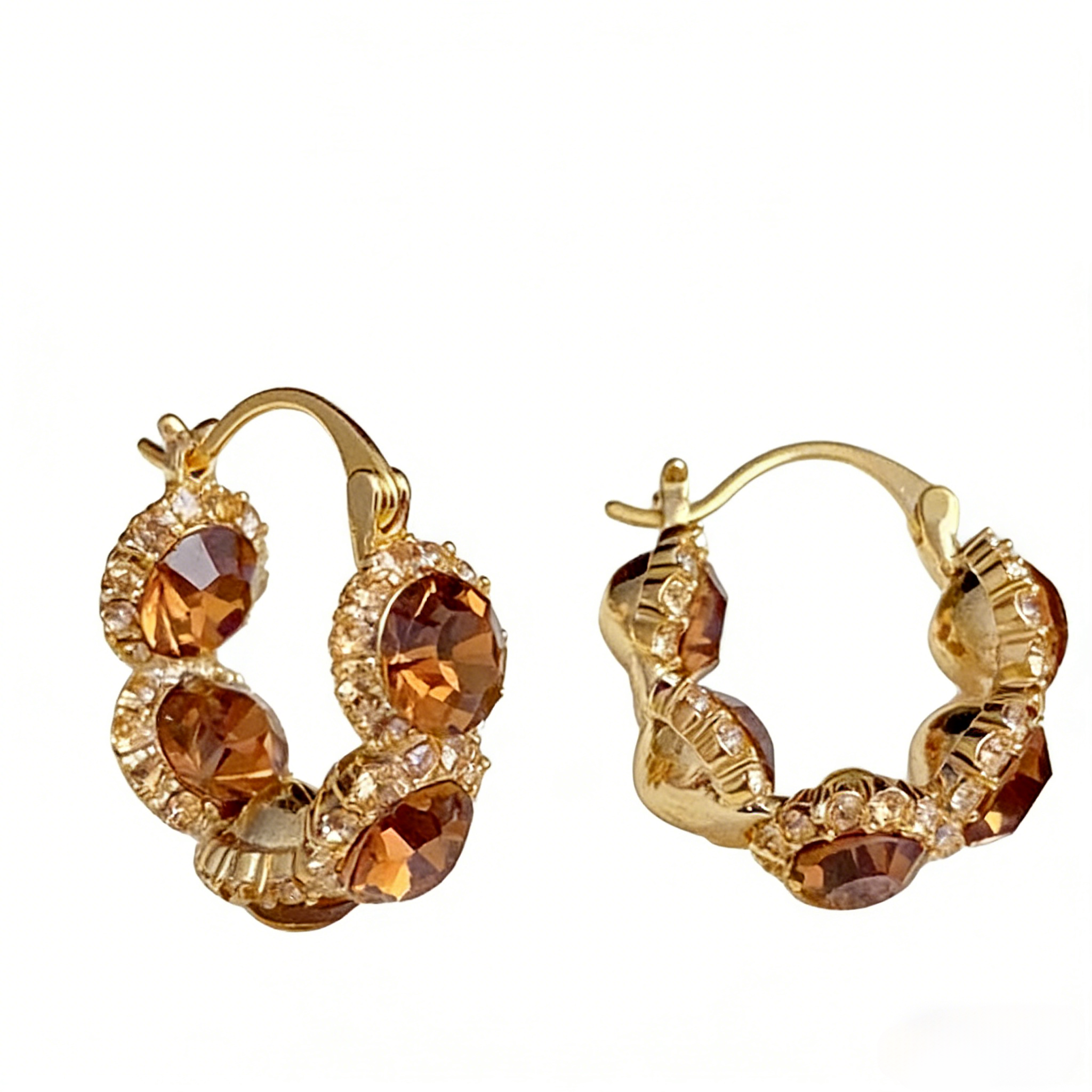 Vintage Zircon Earrings