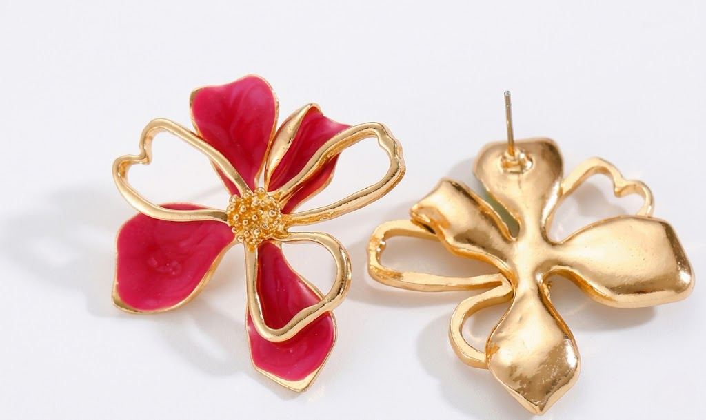 Double-Layer Petal Stud Earrings