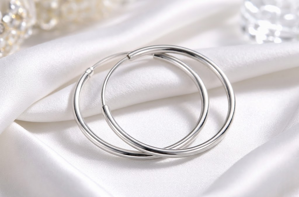 Round Hoop Earrings